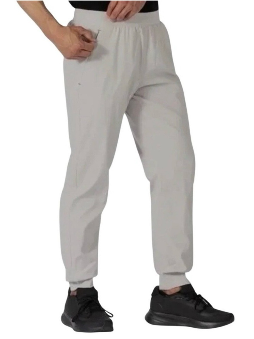 Soybu Men's S Gray Performance Jogger Track Pants 2-Way Stretch - Picture 2 of 11